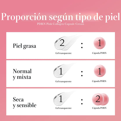 medicube Crema cápsula con salmón ADN PDRN colágeno rosa